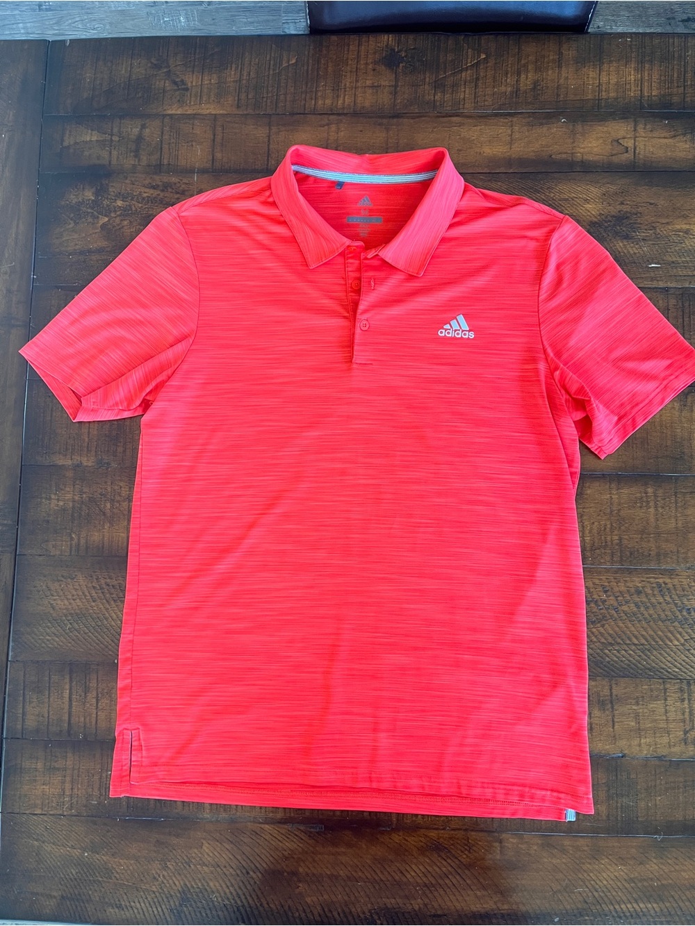 Adidas Golf Ultimate365 Heathered Performance Polo Shirt Red Men’s Size Medium